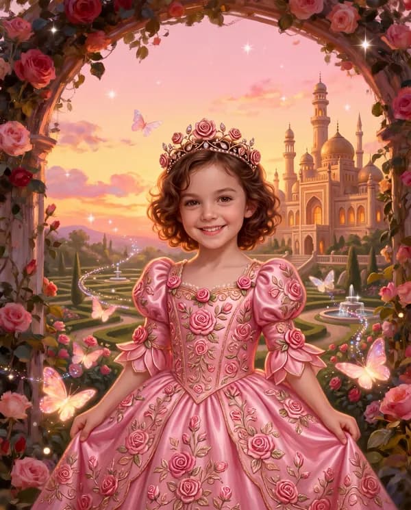The Rose Garden portrait scene