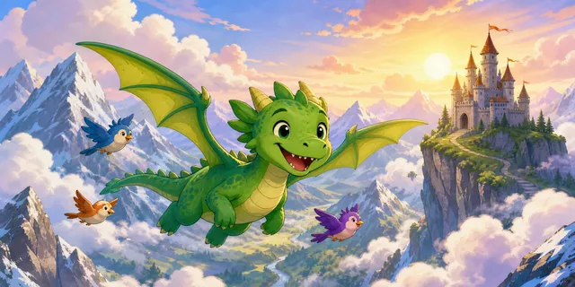 Dragon Sky towel design