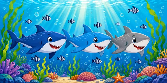 Shark Patrol towel design
