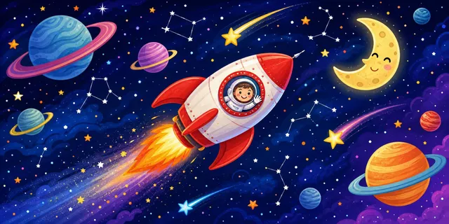 Blast Off towel design