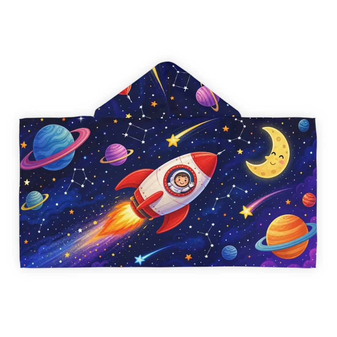 Example: the Blast Off design — flat, front